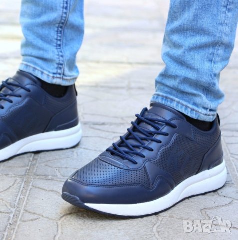 Мъжки маратонки - сини - K1930202, снимка 3 - Маратонки - 37243890
