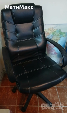 Офис стол кожен, снимка 2 - Столове - 54076738