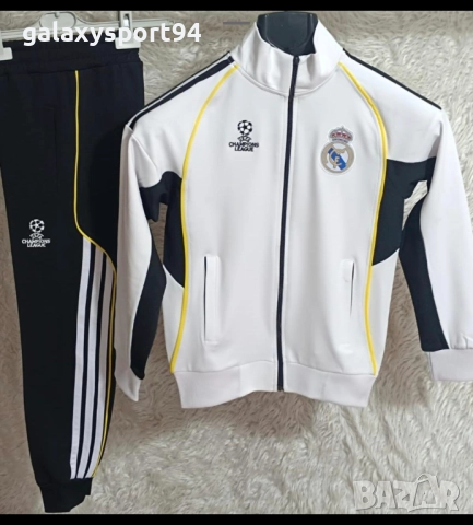БЯЛ Анцуг Роналдо Реал Мадрид Черен комплект Шампионска Лига  25/26 нов, снимка 4 - Футбол - 52425095