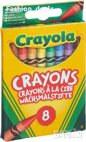 Нов комплект Цветни Восъчни пастели 8 броя за деца рисуване оцветяване, снимка 6 - Други - 39939244
