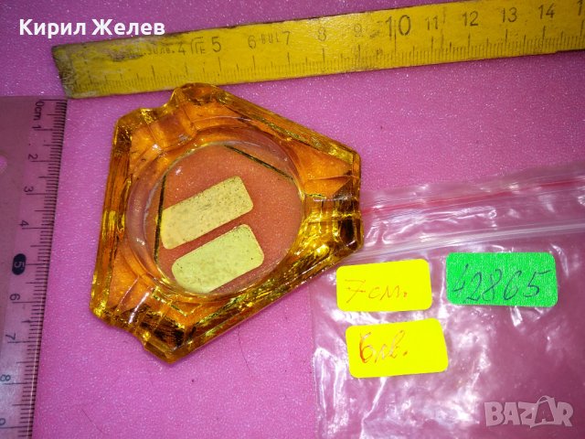 СТАР СТИЛЕН ВИНТИДЖ ПЕПЕЛНИК от ОГНЕУПОРНО ЗВЕТНО СТЪКЛО 42865, снимка 3 - Други ценни предмети - 44184476