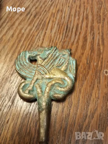 Месингов тирбушон , снимка 2 - Антикварни и старинни предмети - 48359157