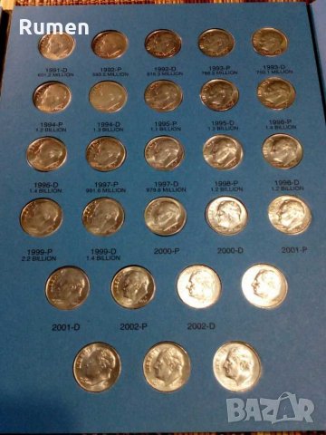 10 цента САЩ във албум , снимка 5 - Нумизматика и бонистика - 32104505