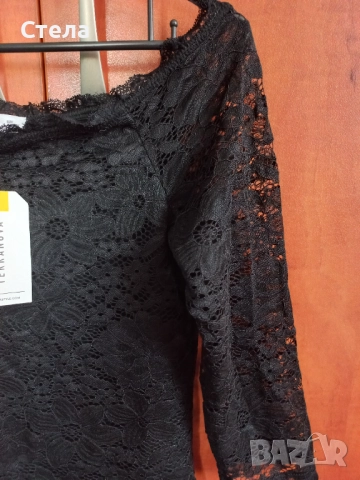 TERRANOVA дамски дантелен топ РАЗЛИНИ ЦВЕТОВЕ, / блуза с голи рамене, нов, с етикет, снимка 13 - Корсети, бюстиета, топове - 46773972