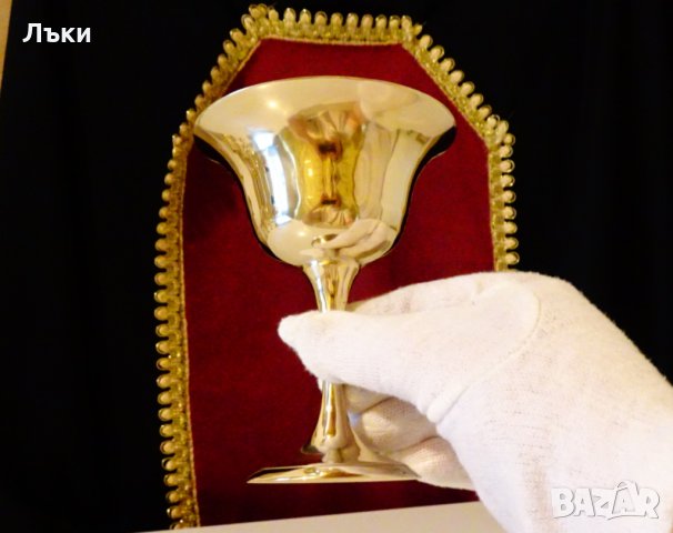 Бронзов бокал,бронзова чаша за вино. , снимка 5 - Антикварни и старинни предмети - 31154010