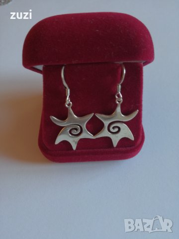 Сребърни  висящи обеци  - сребро проба 925