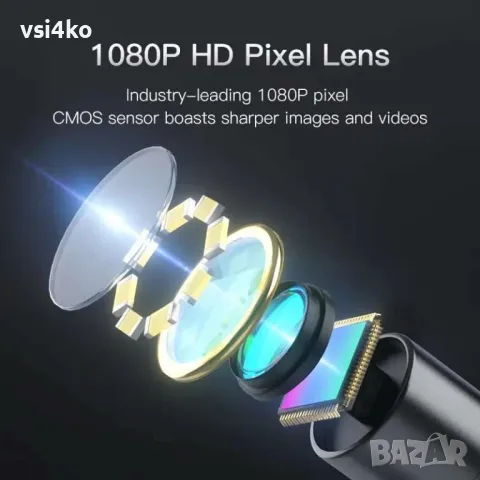 4.3-инчов индустриален ендоскоп с камера с двойна леща, снимка 5 - Други инструменти - 48692471