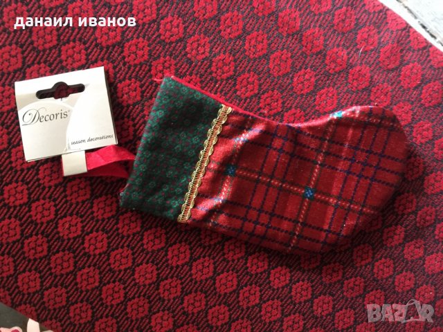 Коледно чорапче 20 см., снимка 1