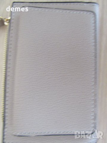 Дамско портмоне 2 в 1 от естествена кожа-капучино,Монголия, снимка 2 - Портфейли, портмонета - 35109418