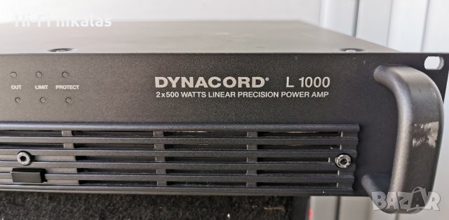 професионално стъпало усилвател DYNACORD L 1000 (made in GERMANY), снимка 5 - Ресийвъри, усилватели, смесителни пултове - 44416542