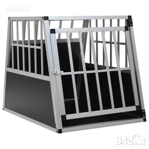 vidaXL Кучешка клетка с една врата, 65x91x69,5 см