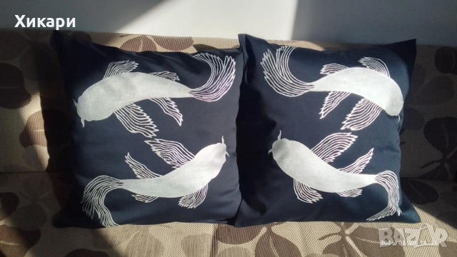 Ръчно рисувани декоративни калъфки от сатениран памук, снимка 7 - Декорация за дома - 50786415