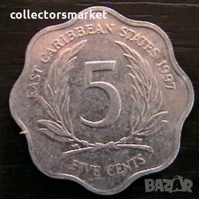 5 цента 1997, Източно Карибски Щати