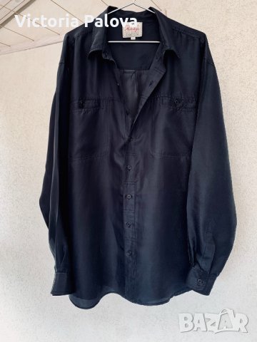 SILKS MIRAGE черна копринена риза, снимка 9 - Ризи - 37040342