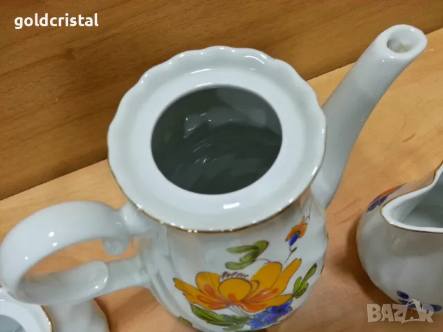 Стар български порцелан чайник заханица латиера , снимка 5 - Антикварни и старинни предмети - 49426049