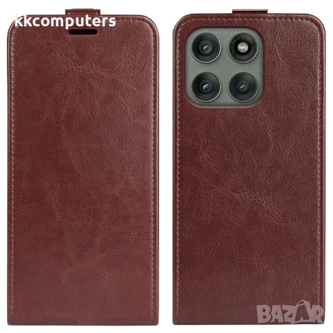 Motorola Edge 60 Pro 5G Кожен Вертикален Калъф + Скрийн Протектор – Черен, Кафяв, Червен, Бял, снимка 4 - Калъфи, кейсове - 50858811