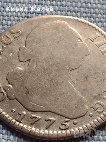 Сребърна монета 2 реала 1776г. Карл трети Мадрид Испания 23914, снимка 3 - Нумизматика и бонистика - 42899918