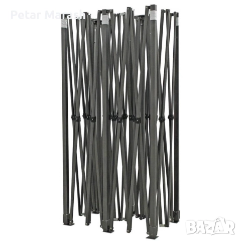 Луксозна шатра KraftWorld 3×4.5 м – премиум бежово платнище, сгъваема конструкция, снимка 9 - Градински мебели, декорация  - 51465182