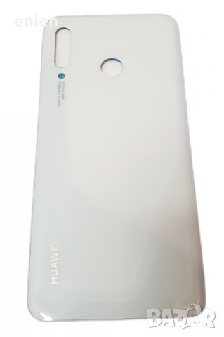 Заден капак, панел стъкло за Huawei P30 Lite 48MPx / Бял
