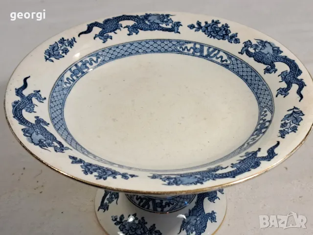 английско порцеланово плато Booths   16/4, снимка 2 - Сервизи - 48685745