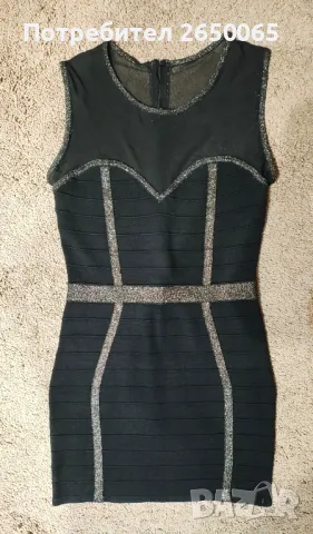 Черна елегантна рокля 👗S/M