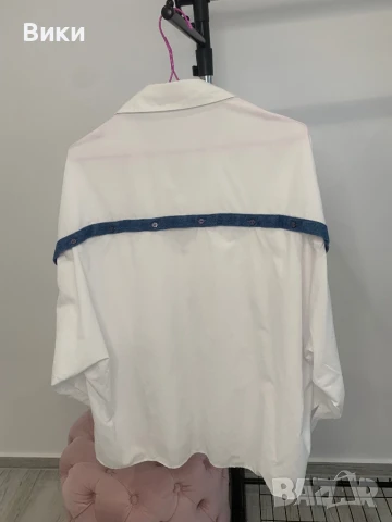 Дамска риза овърсайз наметка , снимка 7 - Ризи - 51036288