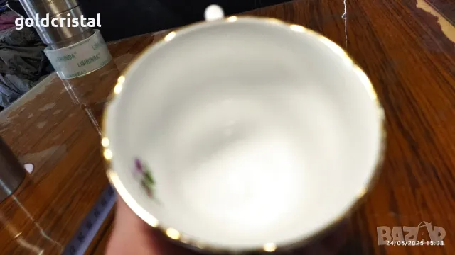 Стар английски костен порцелан чаша за чай кафе, снимка 6 - Антикварни и старинни предмети - 50425646