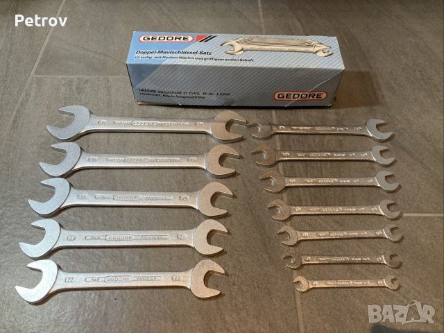 GEDORE No.6 Germany - 12 броя PROFI - SET / 6 - 32 mm  Гаечни Ключове !! ЧИСТО НОВИ !! , снимка 2 - Гедорета - 38641360