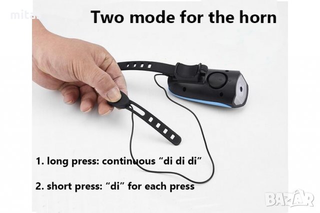 Предна LED светлина за велосипед с USB зареждане и Електронен звънец, снимка 9 - Аксесоари за велосипеди - 29395374