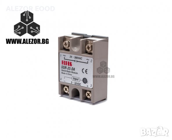 Солид Стейт Реле, Aideepen , Полупроводниково, 3-32VDC, Товароносимост 25A/ 24 - 380 VAC,  20200079, снимка 2 - Друга електроника - 30007443