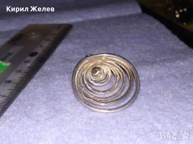 ПРЕКРАСЕН СПИРАЛОВИДЕН СРЕБЪРЕН ФЕШЪН - АРТ МЕДАЛЬОН СРЕБРО 925 ДИЗАЙНЕРСКА ИЗРАБОТКА 34466, снимка 16 - Колиета, медальони, синджири - 39535594