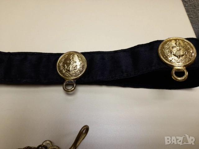 Колан с носачи за съветски(руски)морски офицерски кортик, снимка 4 - Колекции - 52745729