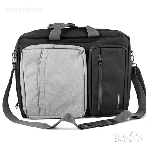 Раница-Чанта за лаптоп 15.6" Modecom Reno Backpack, сиво-черна, SS300072, снимка 1 - Лаптоп аксесоари - 38300831
