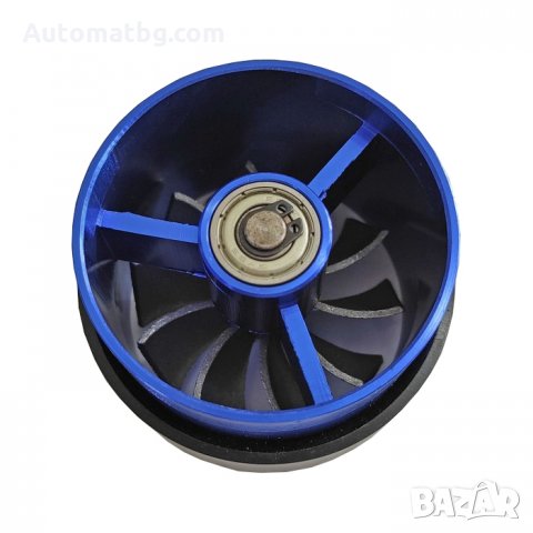 Турбо вентилатор Automat, За въздушен филтър, Една перка, Син, снимка 2 - Аксесоари и консумативи - 33778172