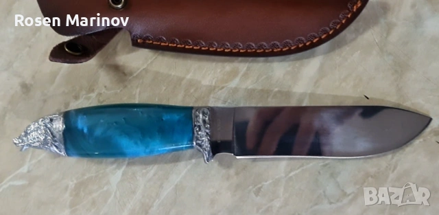 Ръчно изработен нож от стомана 65×13 инструментална скалпелна стомана руска ножът е закален на 56 / , снимка 2 - Ножове - 53174561