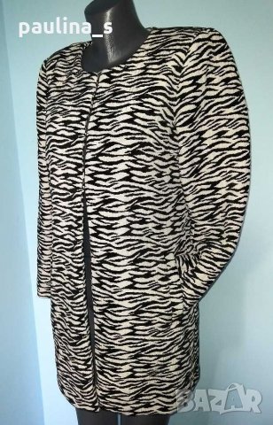 Преходно палто тип манто / Зебра принт / шарка "Vero Moda", снимка 12 - Палта, манта - 29574307