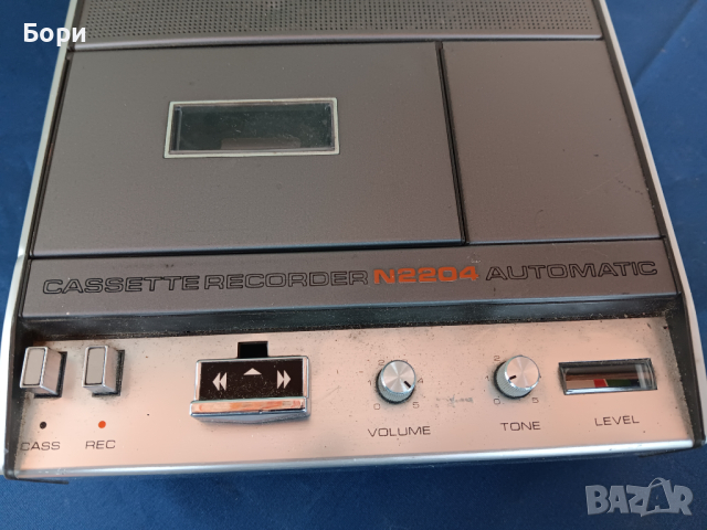 Philips N 2204 Cassette Recorder Automatic, снимка 3 - Радиокасетофони, транзистори - 44594397