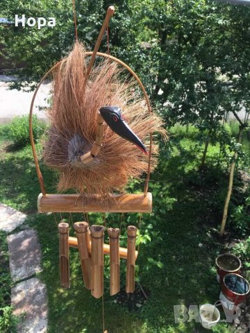 Вятърен звънец от дърво Птица , снимка 1
