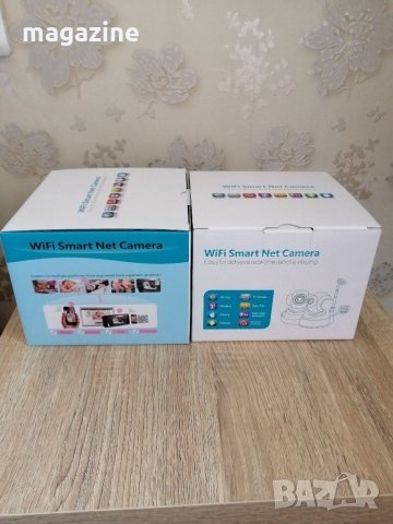 Смарт Wi-Fi Подвижна Камера Камера, Бебефон +Звук , снимка 3 - HD камери - 29598136