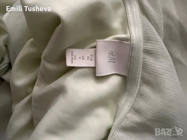 Дамска къса рокля в цвят мента., снимка 7 - Рокли - 48256631