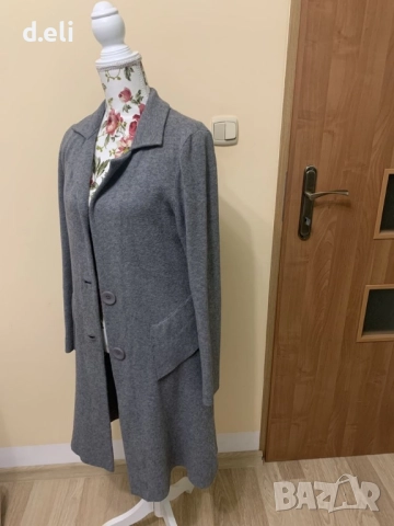 Max Mara Original Size M 🇮🇹 Вълна Луксозно късо палто и дълга жилетка, снимка 7 - Палта, манта - 52428959