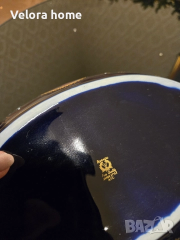 Голяма купа/съд от КОБАЛТ- ЯПОНСКО производство, снимка 4 - Прибори за хранене, готвене и сервиране - 52807803