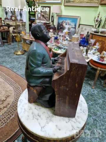 Прекрасна антикварна колекционерска холандска дървена фигура статуетка , снимка 6 - Статуетки - 50153696