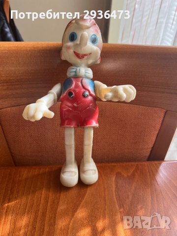 Пластмасов Пинокио от 60-те , снимка 4 - Кукли - 40503536