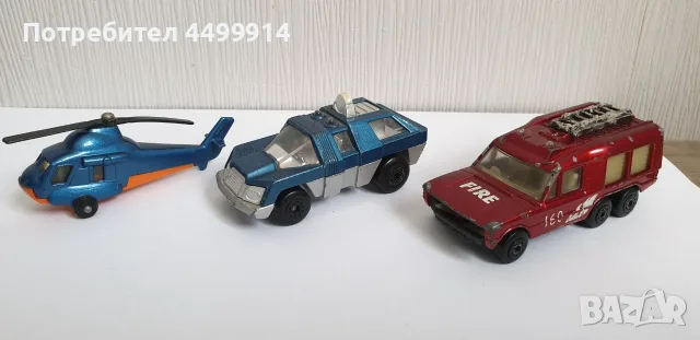 Комплект 3 метални колички Matchbox, произведени в България