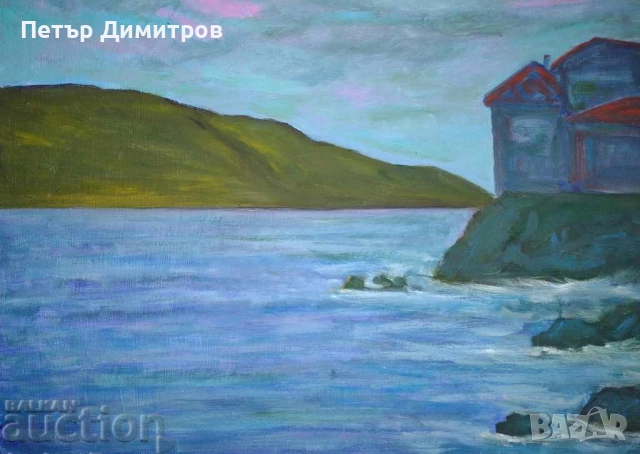 Картина Пайзаж Море масло върху фазер