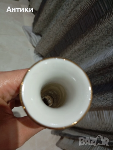 Порцеланова красива стара ваза маркирана , снимка 8 - Вази - 52564147