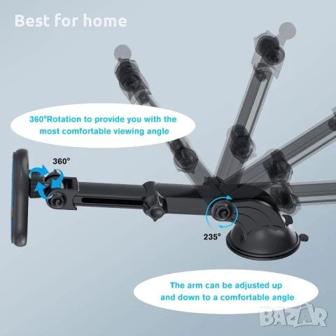 Магнитен държач за телефон в кола, снимка 2 - Друга електроника - 51236788