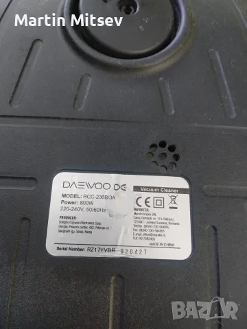 Прахосмукачка Daewoo 800W без торба, снимка 5 - Прахосмукачки - 56525039