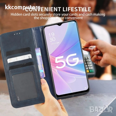 Кожен Ретро Калъф за Xiaomi 15T -Магнитно затваряне, Държач за Карти и Стойка, вкл. Протектор, 4 Цвя, снимка 6 - Калъфи, кейсове - 52390772